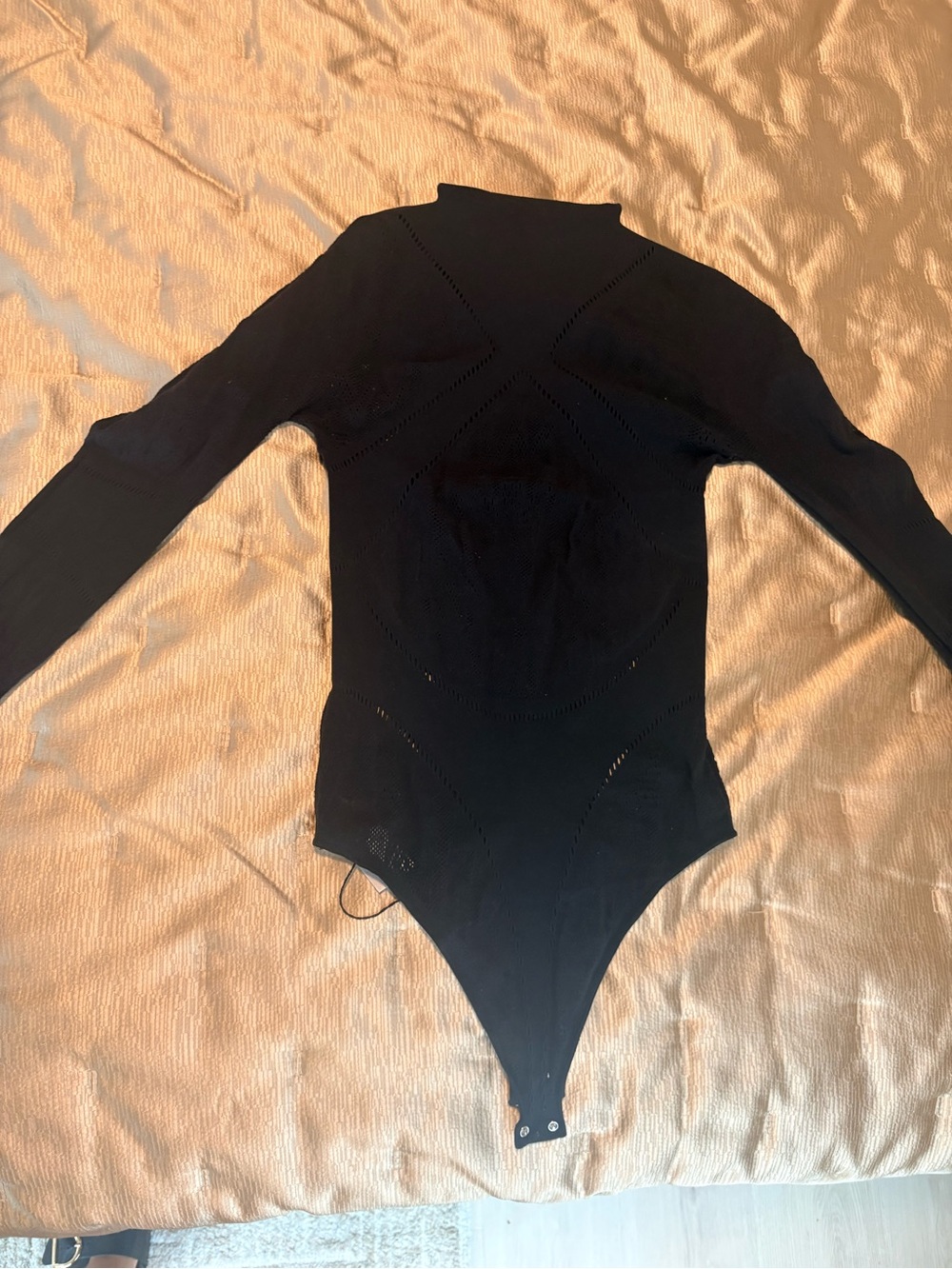 Wolford Black Long-Sleeve Stretch Bodysuit